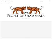 Tablet Screenshot of peopleofshambhala.com